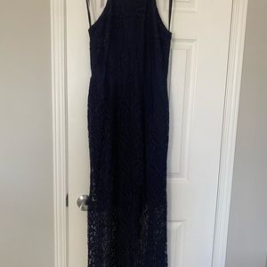 Lace halter dress